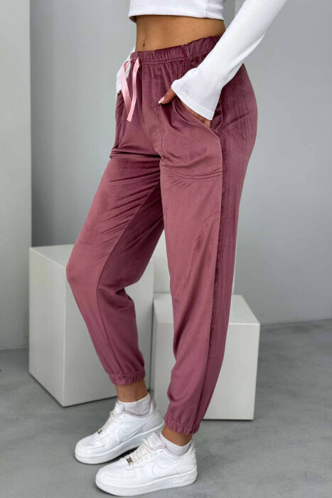 ONE COLOR LACINGS WOMEN JOGGERS VINEGAR/UTHULL - 8