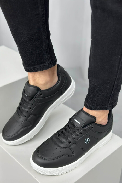 LACINGS SIMPLE MEN SNEAKERS BLACK/ E ZEZE - 3