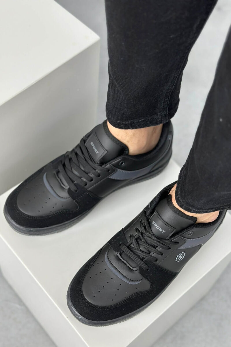 LACINGS SIMPLE MEN SNEAKERS BLACK-GREY/ZEGR - 2