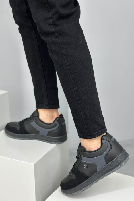 LACINGS SIMPLE MEN SNEAKERS BLACK-GREY/ZEGR - 4