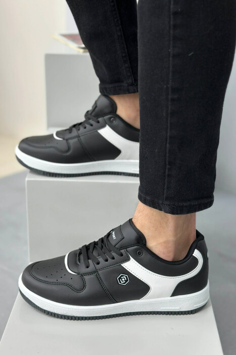 LACINGS SIMPLE MEN SNEAKERS BLACK-WHITE/ZEBA - 2