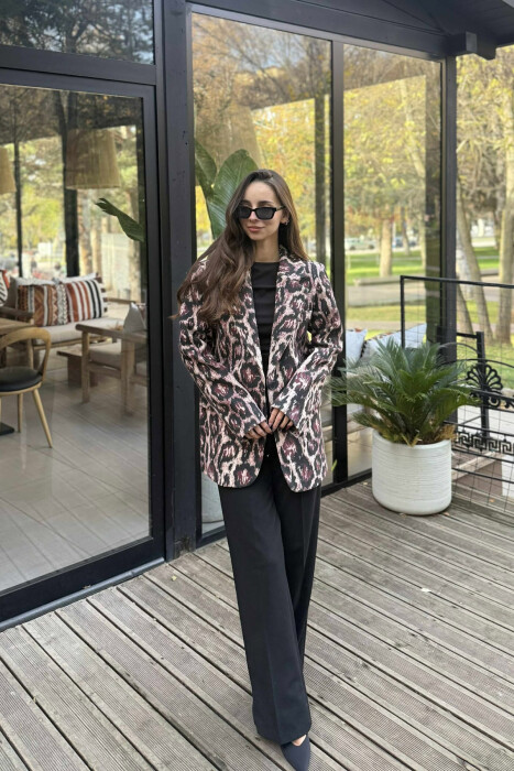 LEO DESIGN CLASSIC WOMEN JACKET BURGUNDY/VISHNJE 