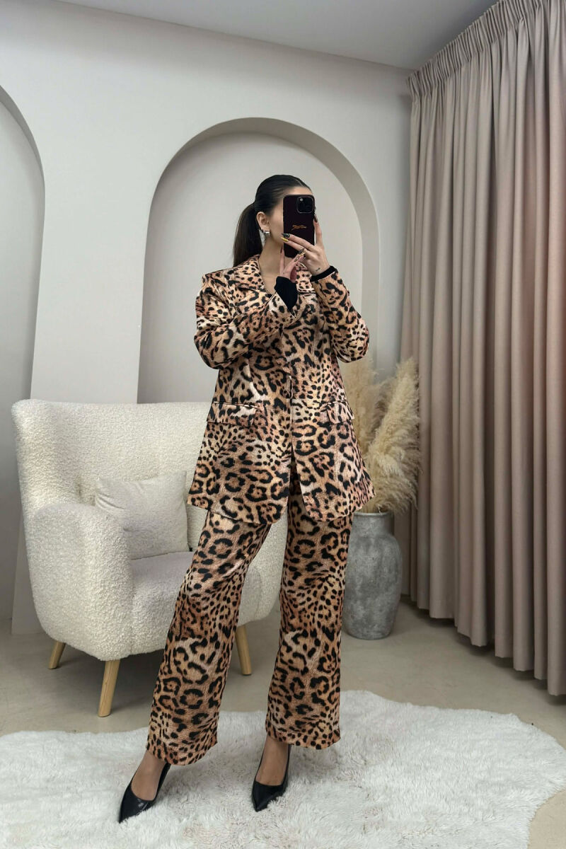 LEO DESIGN JACKET+TROUSERS WOMEN SET LEO/LEOPARD - 2