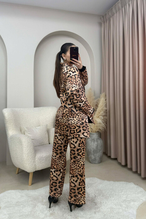 LEO DESIGN JACKET+TROUSERS WOMEN SET LEO/LEOPARD - 4