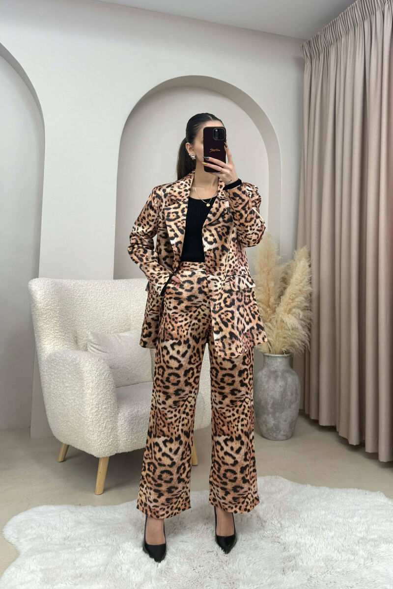 LEO DESIGN JACKET+TROUSERS WOMEN SET LEO/LEOPARD - 6