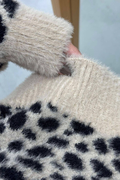 LEO DESIGN LACING WOMEN CARDIGAN LEO/LEOPARD - 6