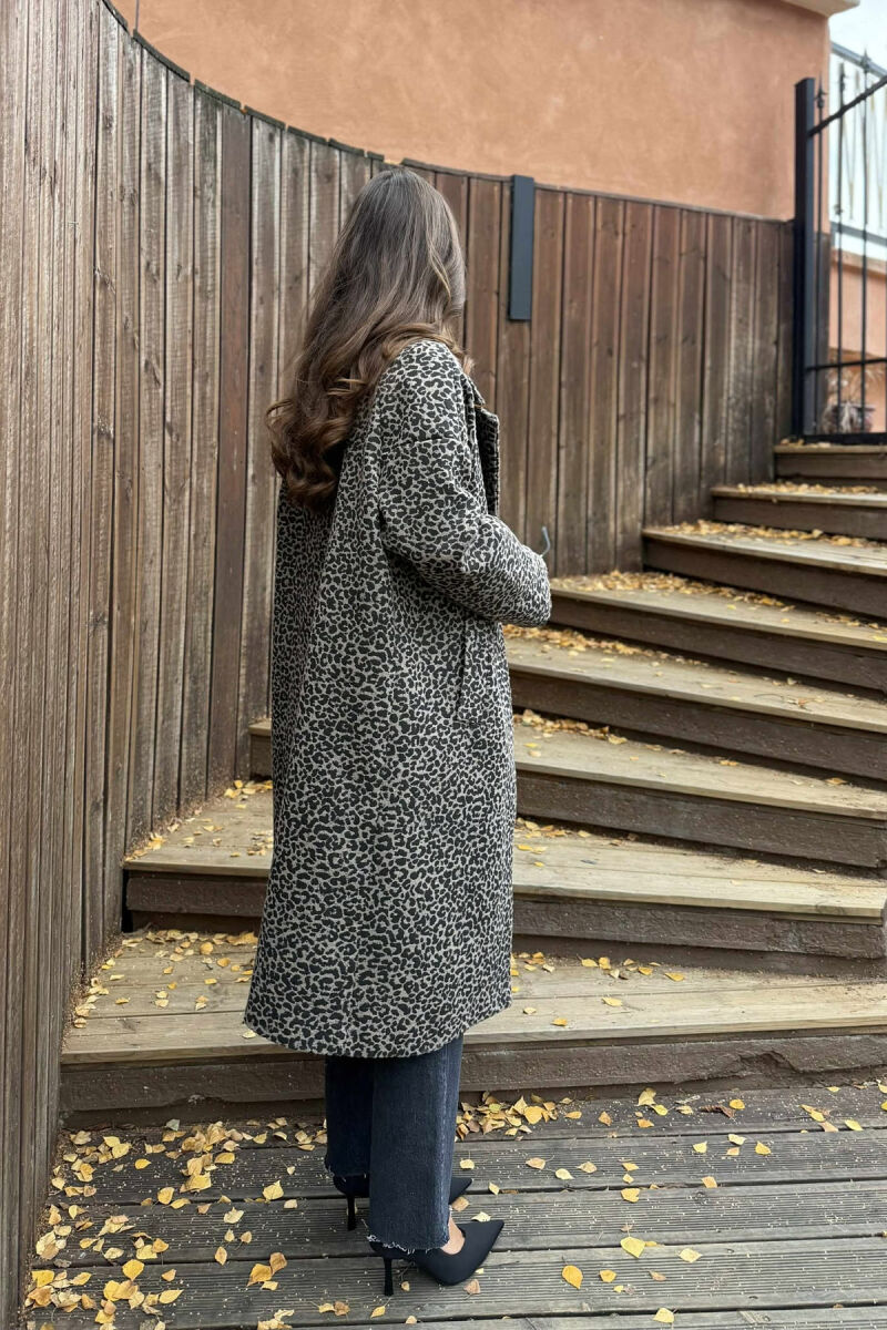 LEO DESIGN SIMPLE WOMEN COAT LEO/LEOPARD - 3
