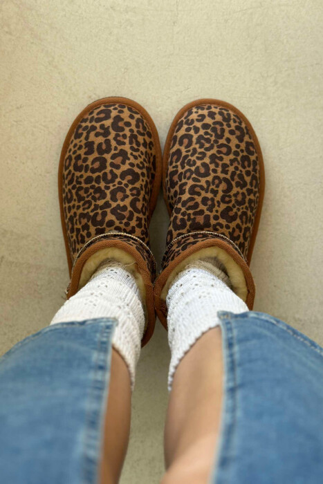 LEO DESIGN WARM WOMEN UGG LEO/LEOPARD - 8