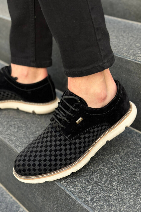 LICE CLASSY MAN SHOES BALCK+BEIGE ZEBZH 