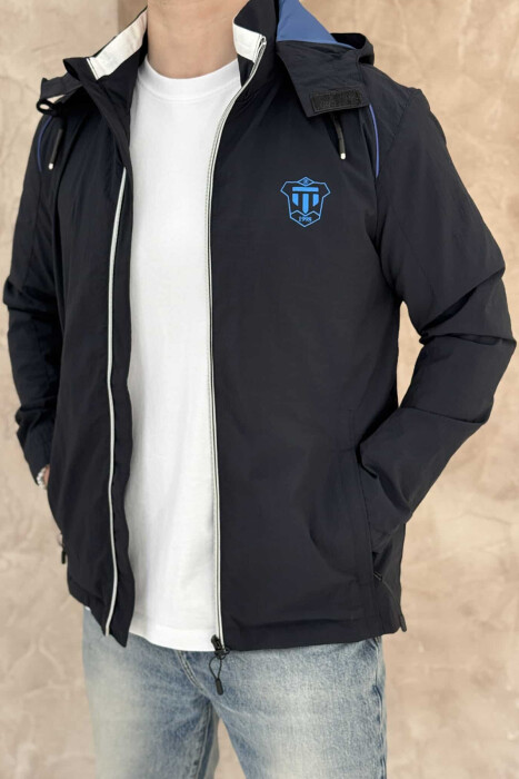 LIGHT RUNNING ONE COLOR MEN JACKET DARK BLUE/BEE 