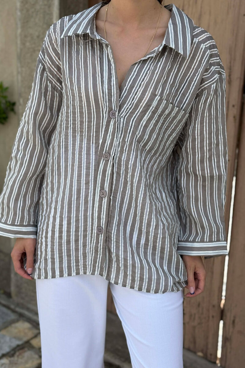 LINES DESIGN WOMAN SHIRT GREY/GRI - 2