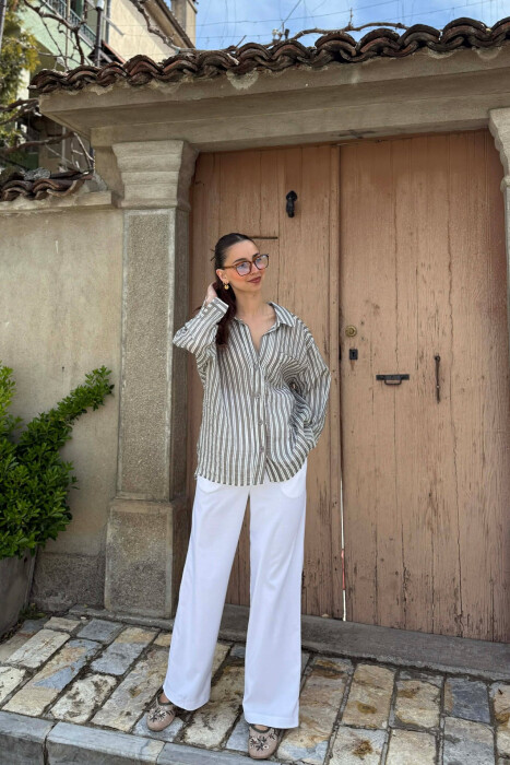 LINES DESIGN WOMAN SHIRT GREY/GRI - 3