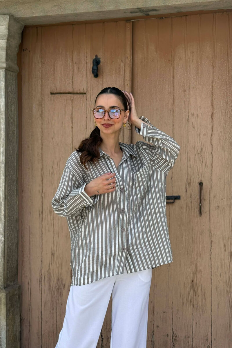 LINES DESIGN WOMAN SHIRT GREY/GRI - 4