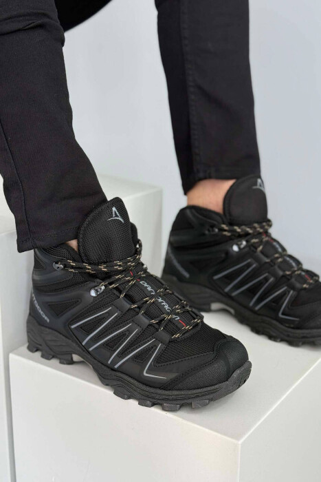 LINES LONG MEN SHOES BLACK/ E ZEZE - KLAUDIO FASHION