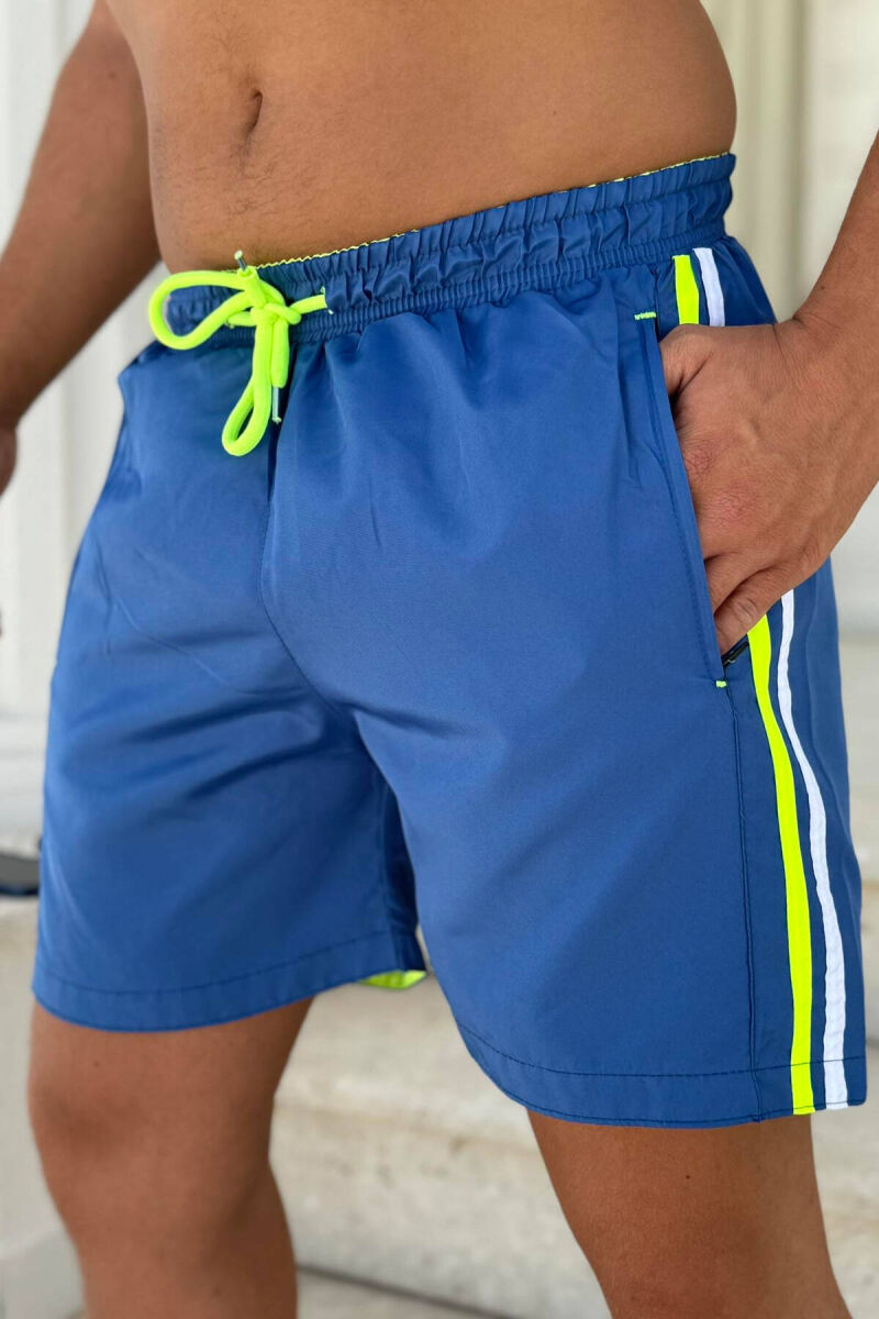 LINES SIMPLE MAN SWIM WEAR DARK BLUE/BEE - 2