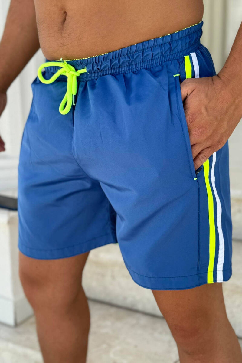 LINES SIMPLE MAN SWIM WEAR DARK BLUE/BEE - 3