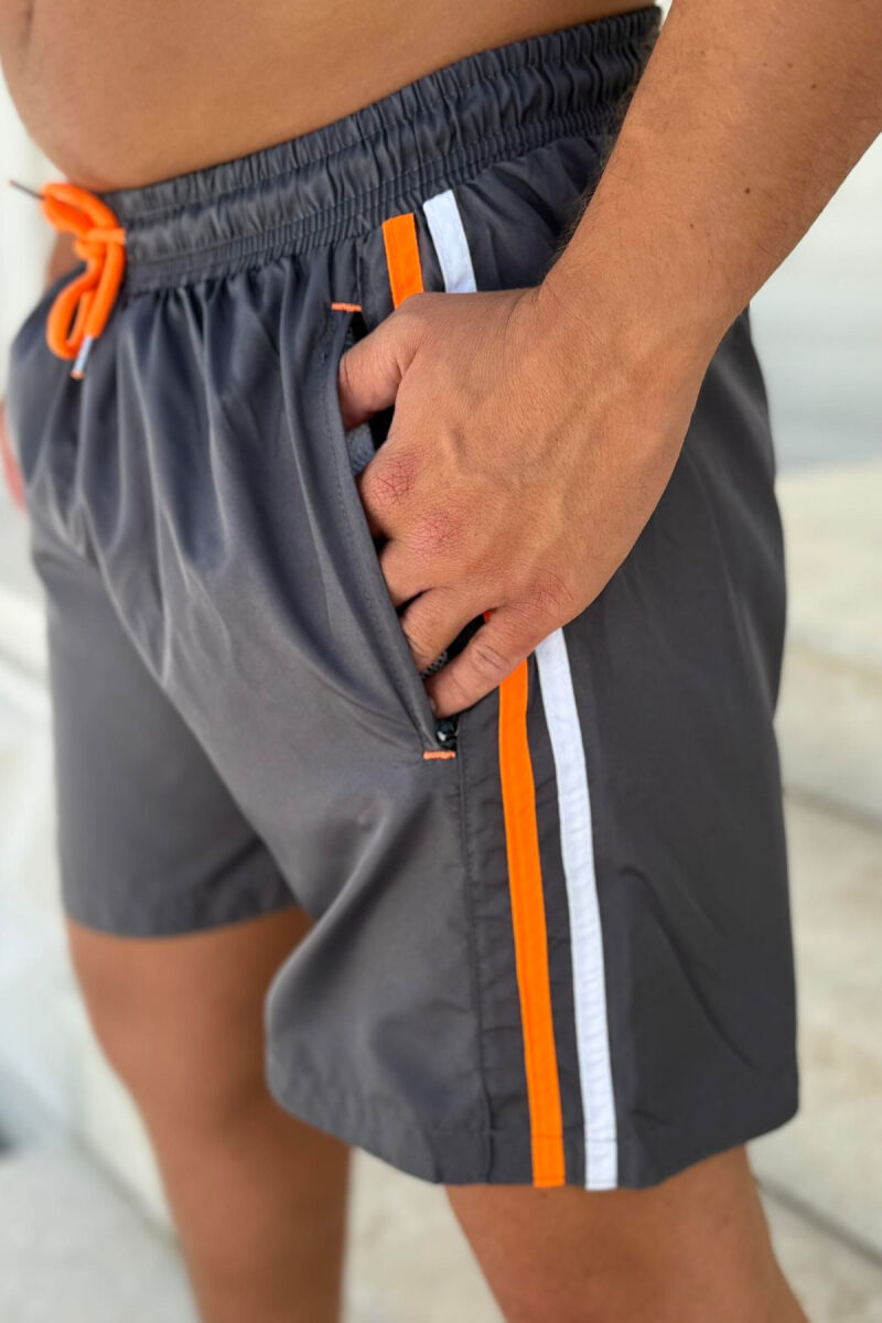 LINES SIMPLE MAN SWIM WEAR DARK GREY/GEE - 3