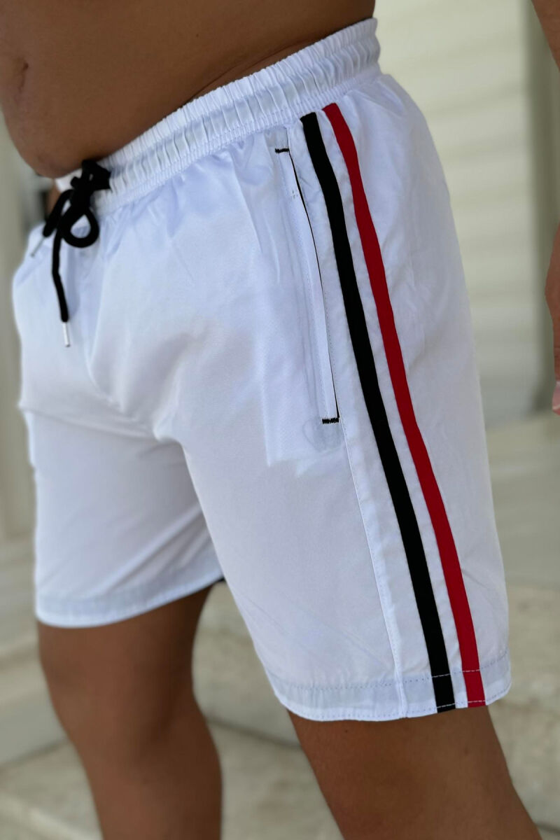 LINES SIMPLE MAN SWIM WEAR WHITE-E BARDHE - 2