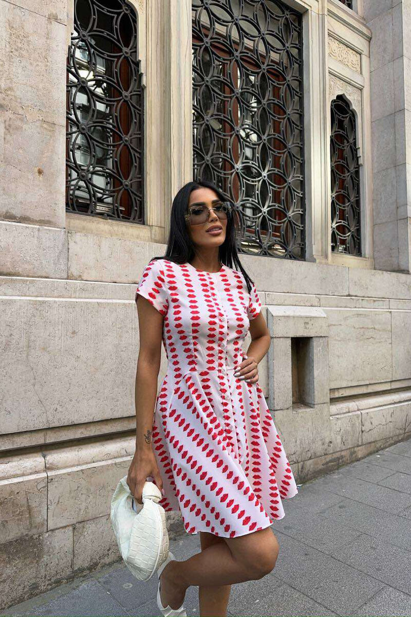 LIPS DESIGN SHORT WOMEN DRESS MULTIPLE/SHNGJ - 3