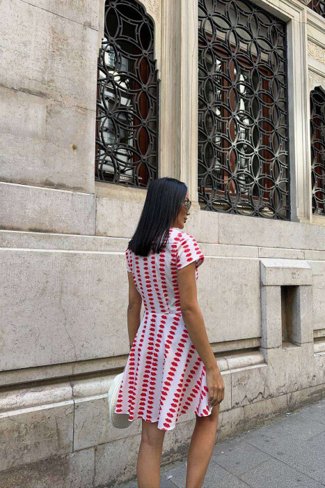 LIPS DESIGN SHORT WOMEN DRESS MULTIPLE/SHNGJ - 4