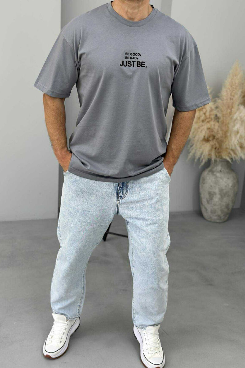 LITTLE WRITTING MEN T-SHIRT GREY/GRI - 3