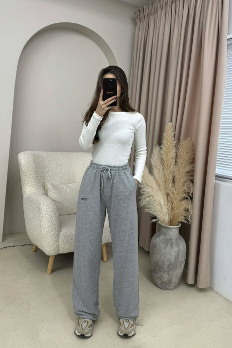 LITTLE WRITTINGS SIMPLE WOMEN SWEATPANTS GREY/GRI - 2
