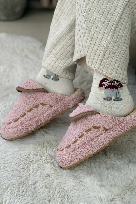 LITTLE WRITTINGS TEDDY WOMEN SLIPPERS PINK/ROZE - 3