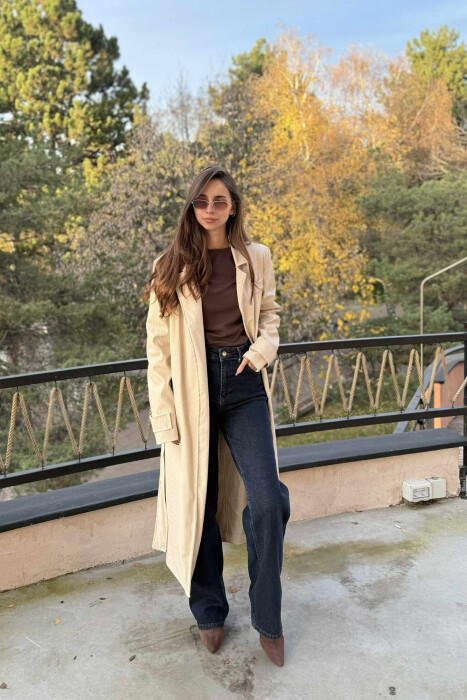 XHAKETE E GJATE LEKURE ME LIDHESE PER FEMRA NE NGJYRE KREM - KLAUDIO FASHION