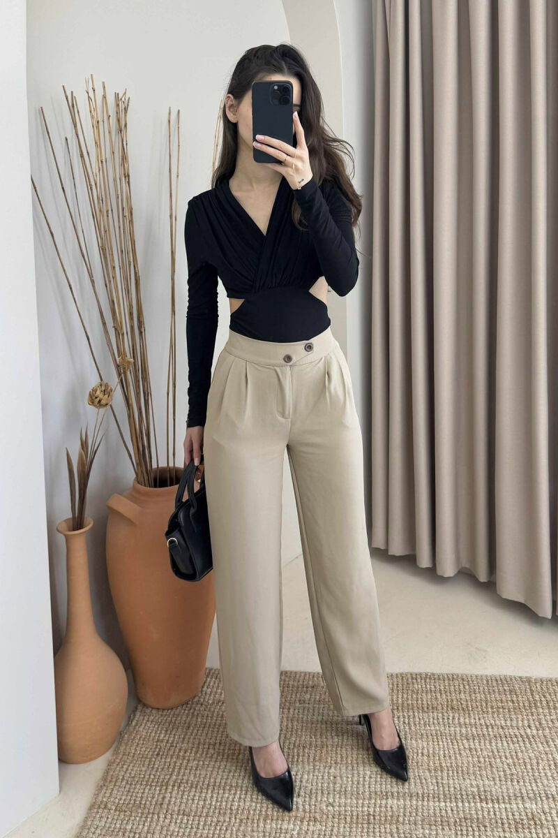 LONG SLEEVE SIMPLE WOMEN BODY BLACK/ E ZEZE - 2