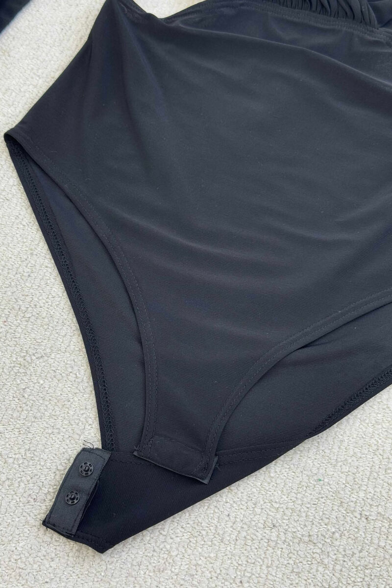 LONG SLEEVE SIMPLE WOMEN BODY BLACK/ E ZEZE - 5