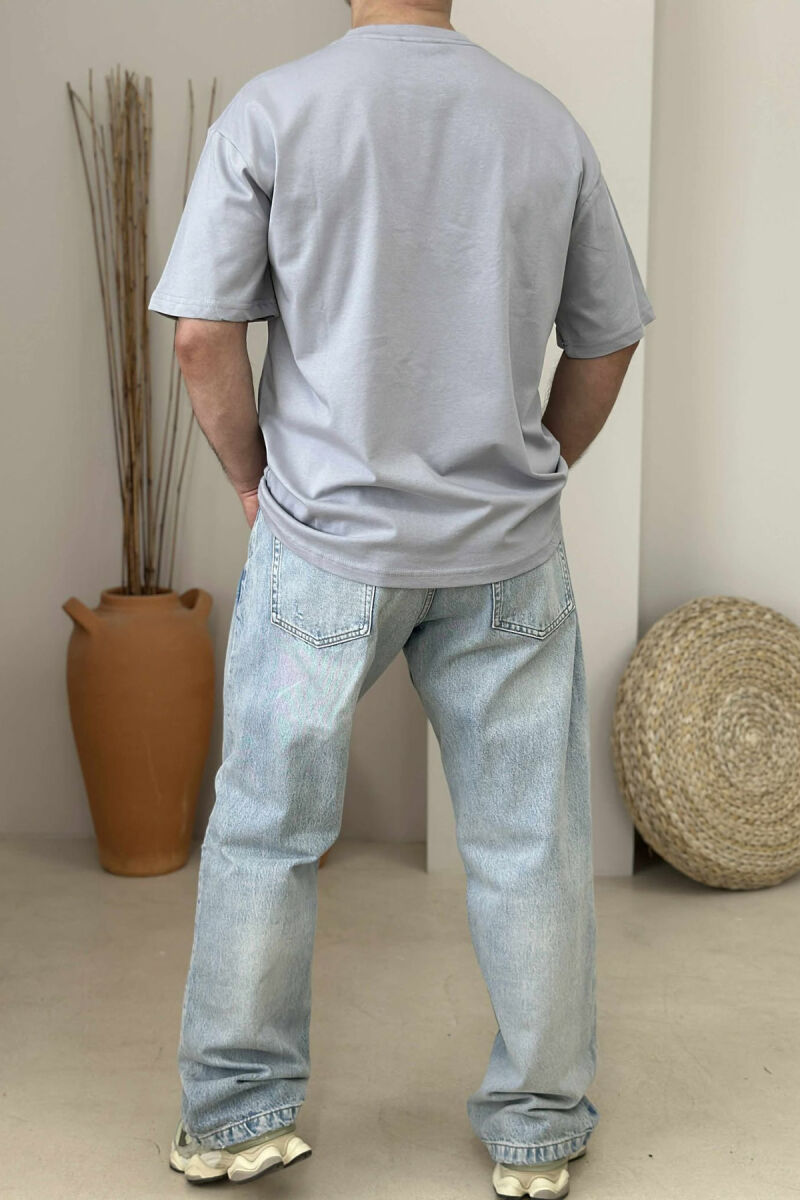 MILANO FRONT WRITTING MEN T-SHIRT GREY/GRI - 2