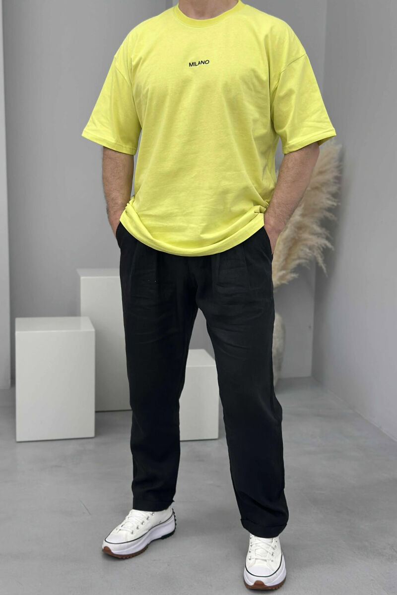 MILANO FRONT WRITTING MEN T-SHIRT NEON/NEON - 1