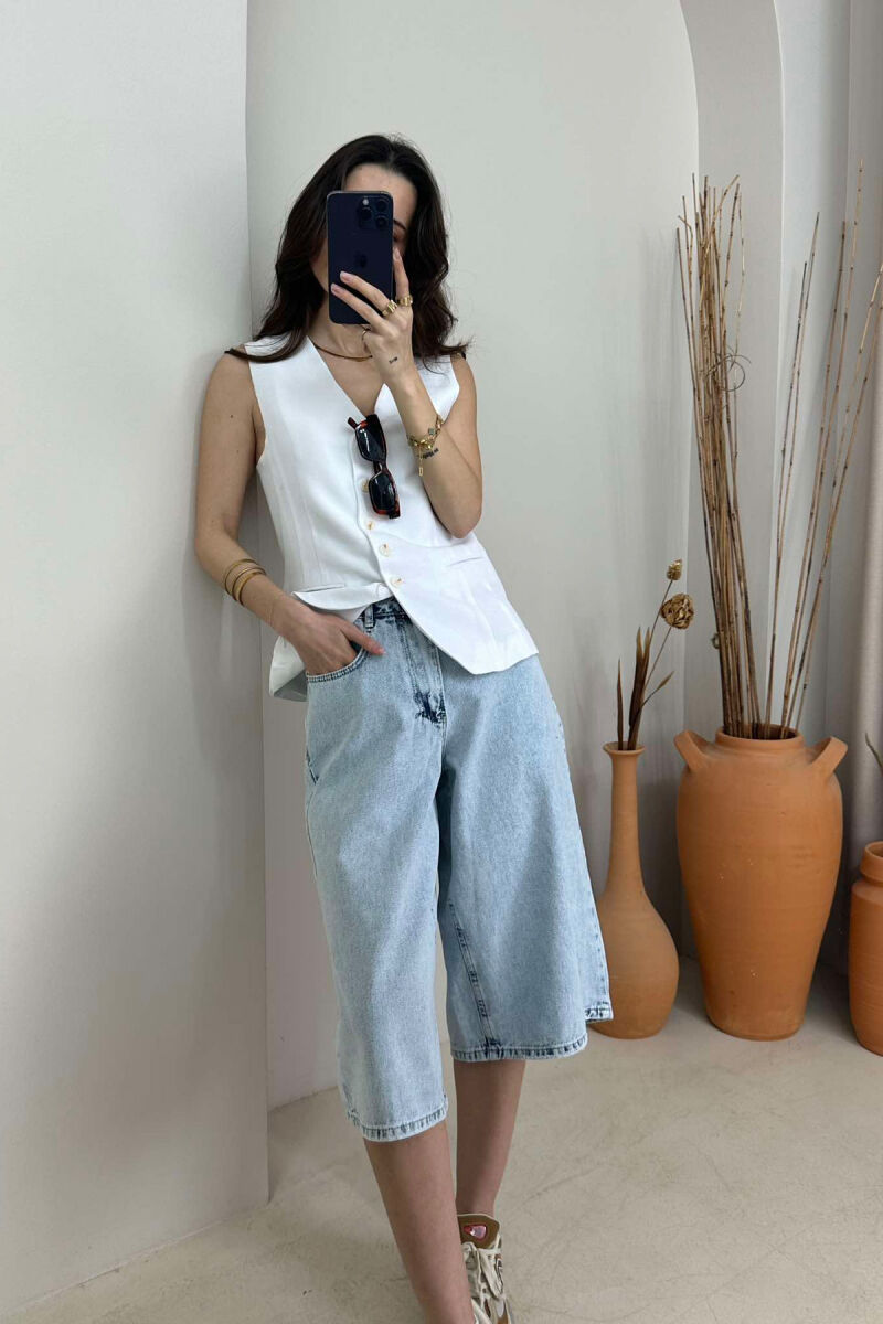 MOM STYLE WOMAN SHORTS LIGHTBLUE/BZ - 4