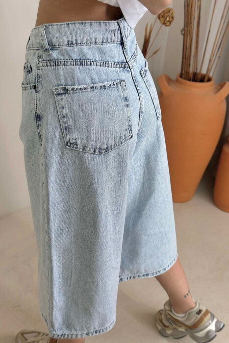 MOM STYLE WOMAN SHORTS LIGHTBLUE/BZ - 5