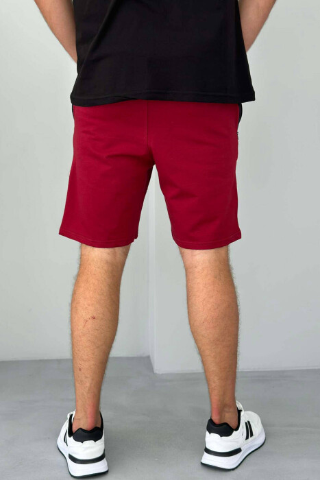 NEW GENERATION ZIPPER POCKETS MEN SHORTS BURGUNDY/VISHNJE - 3