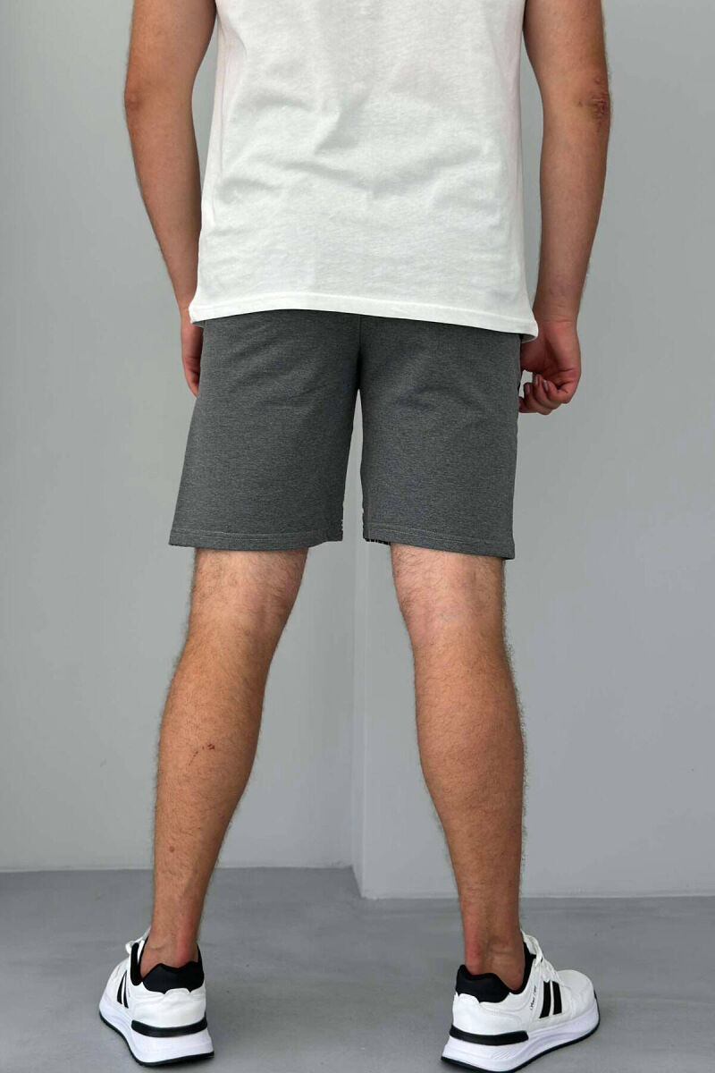 NEW GENERATION ZIPPER POCKETS MEN SHORTS DARK GREY/GEE - 4