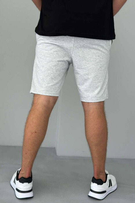 NEW GENERATION ZIPPER POCKETS MEN SHORTS LIGHT GREY/GZ - 2