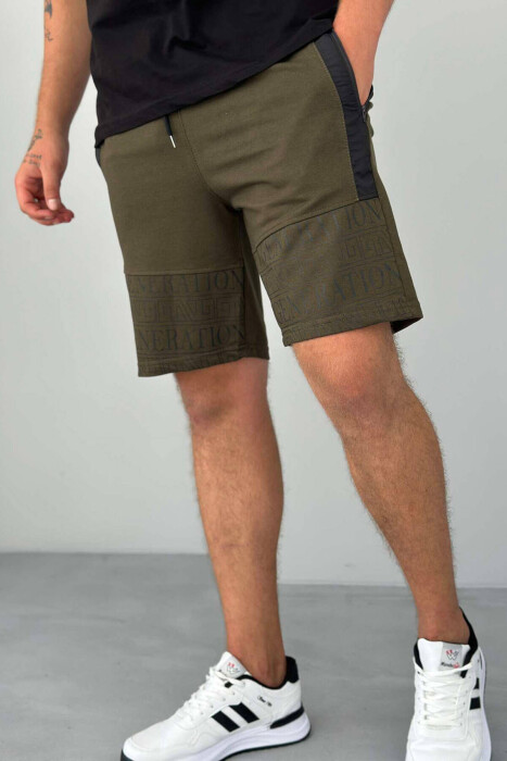 NEW GENERATION ZIPPER POCKETS MEN SHORTS OLIVE/ULLI - 1
