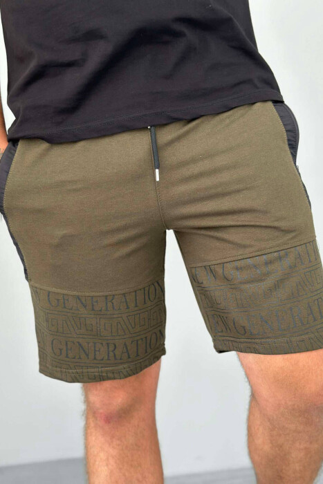 NEW GENERATION ZIPPER POCKETS MEN SHORTS OLIVE/ULLI - 3