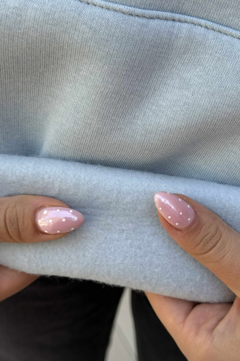 NEW YORK FLUFFY ONE COLOR WOMEN HOODIE LIGHTBLUE/BZ - 5