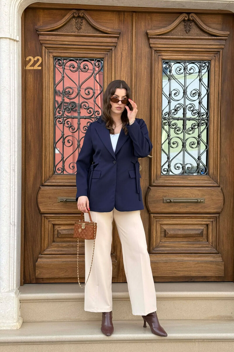 ONE COLOR BUTTONED WOMAN JACKET BLUE/BLU - 6