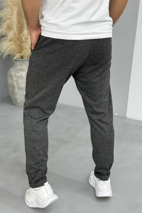 ONE COLOR CLASSIC SIMPLE MEN PANTS BLACK/ E ZEZE - 4