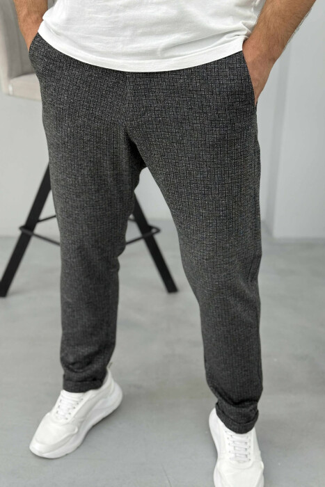 ONE COLOR CLASSIC SIMPLE MEN PANTS BLACK/ E ZEZE 