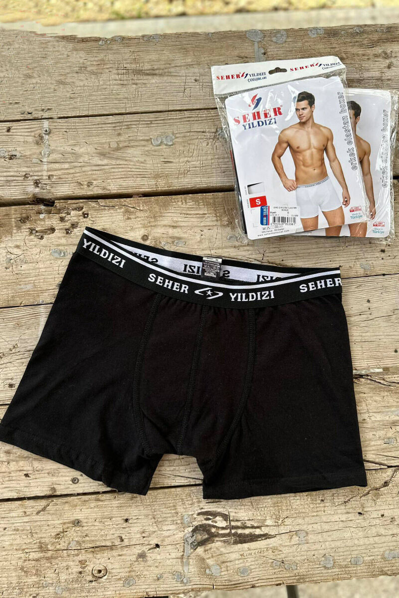 ONE COLOR ELASTAN MEN BOXES BLACK/ E ZEZE - 1