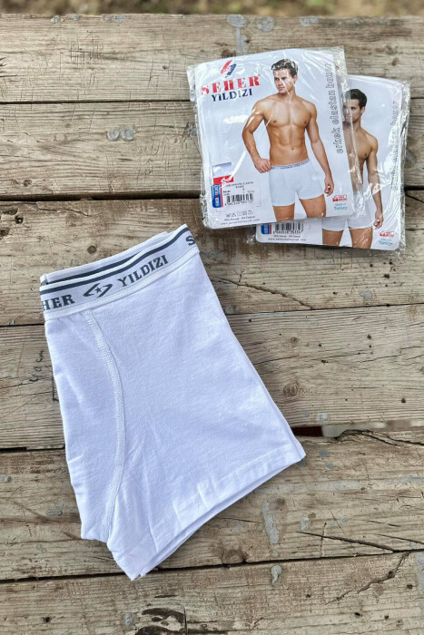 ONE COLOR ELASTAN MEN BOXES WHITE-E BARDHE - 2