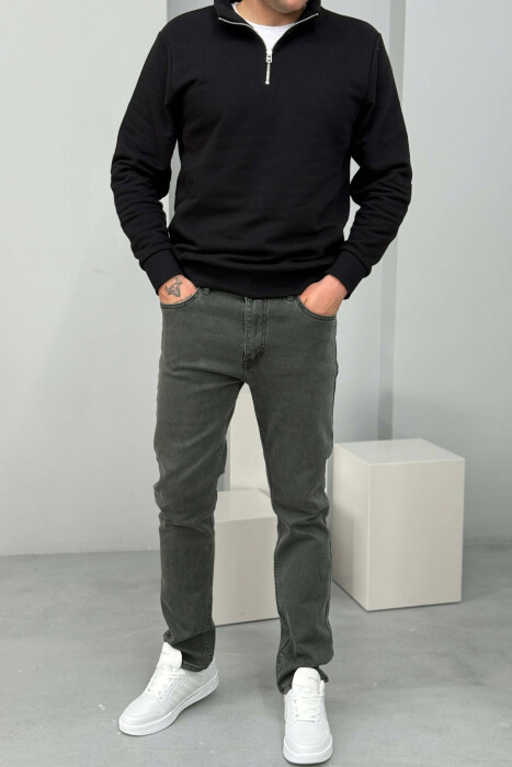 XHINSE NJË NGJYRËSHE ME ELASTICITET PËR MESHKUJ NË NGJYRË GRI - KLAUDIO FASHION