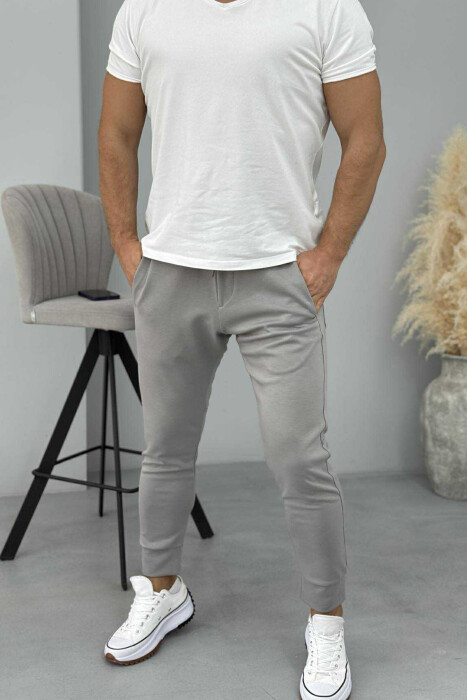 ONE COLOR ELASTIC MEN SWEATPANTS GREY/GRI 