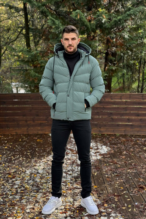 XHUP NJE NGJYRESH ME PUSH DHE KAPUÇ PER MESHKUJ NE NGJYRE GUR KALI - KLAUDIO FASHION