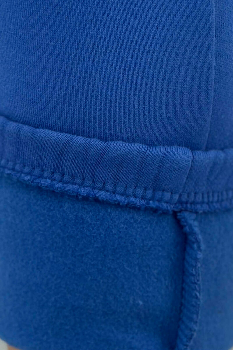 ONE COLOR FLUFFY SIMPLE WOMEN SWEATPANTS LIGHTBLUE/BZ - 5