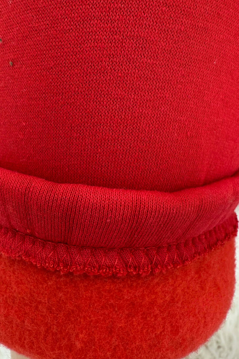 ONE COLOR FLUFFY SIMPLE WOMEN SWEATPANTS RED/E KUQE - 6
